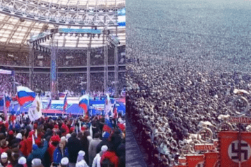 Russia compared to Nazis