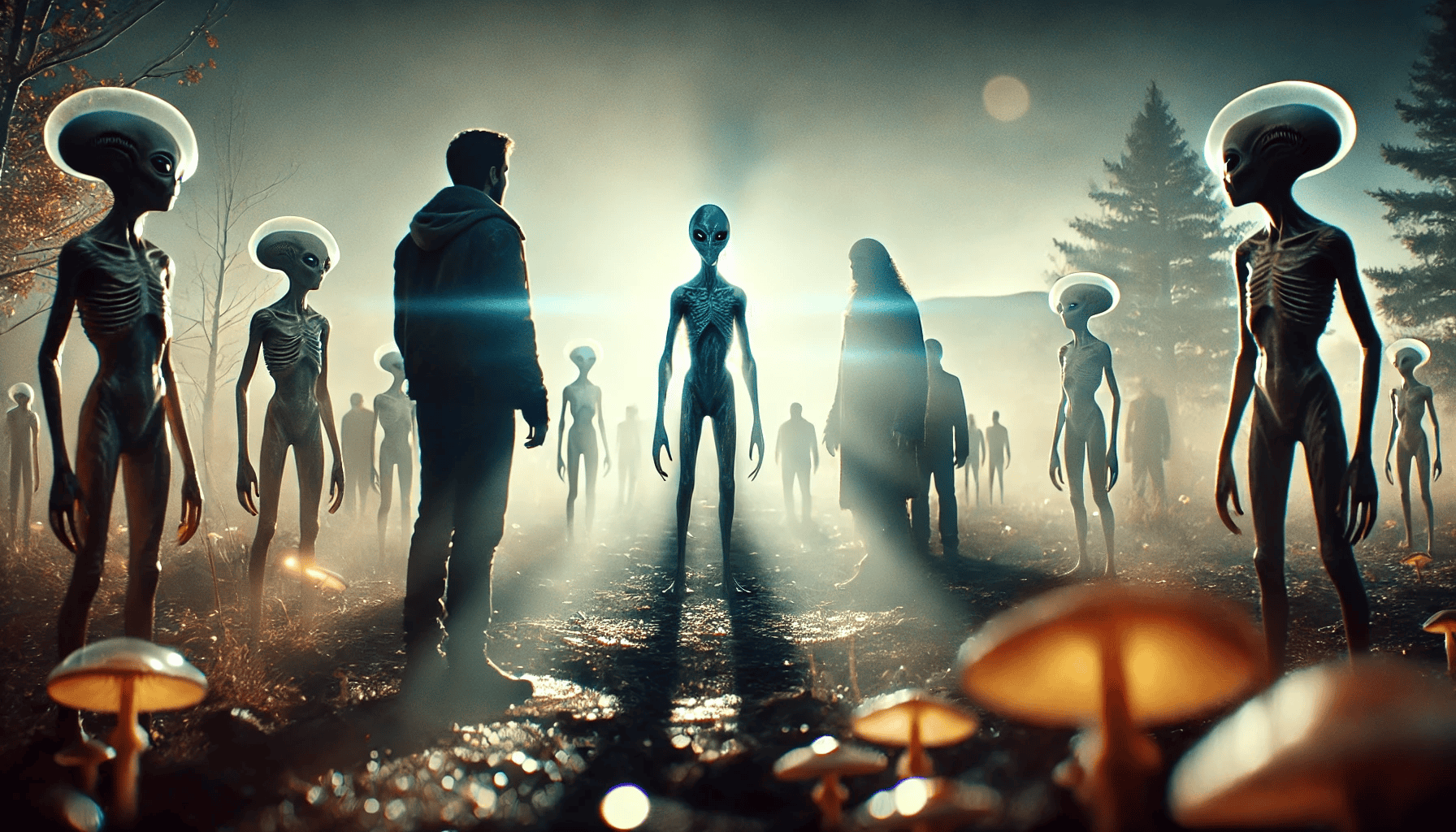 Aliens first encountering humans.