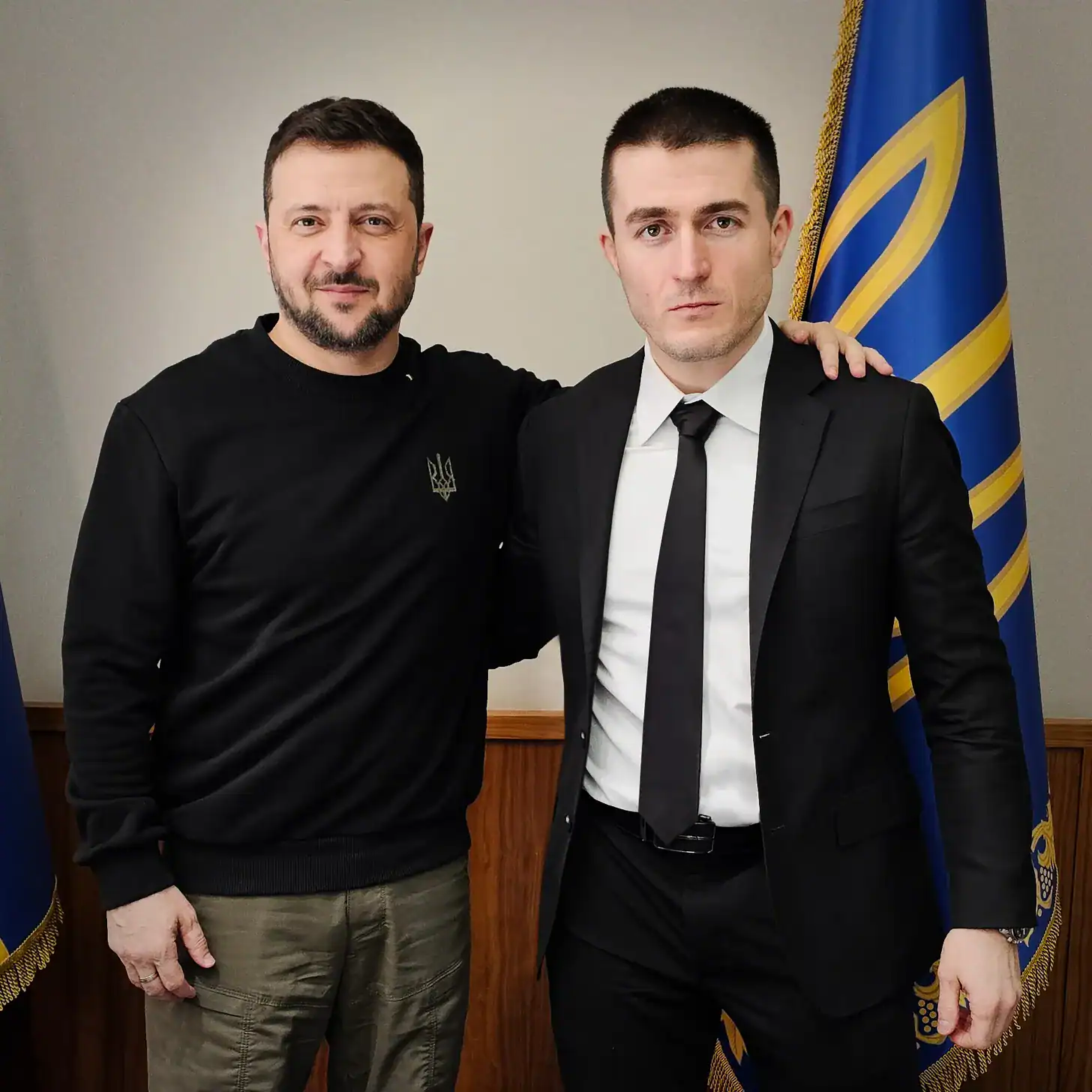 Ukrainian President Volodymyr Zelensky and Podcaster Lex Fridman